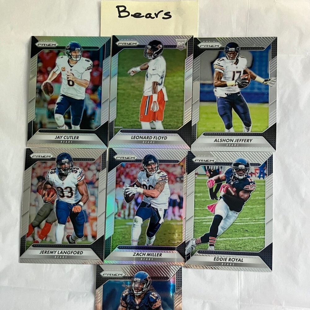 FRESH 2016 PANINI PRIZM-NFL CHICAGO BEARS SEVEN (7) SELECT TEAM MEMBERS